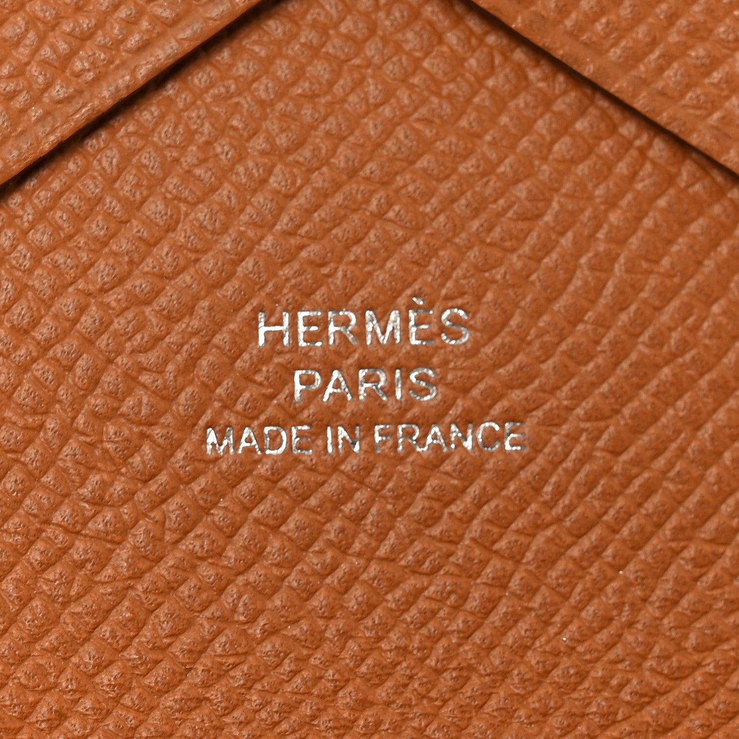 Hermes Epsom Calvi Duo Card Case Gold 6 of 8