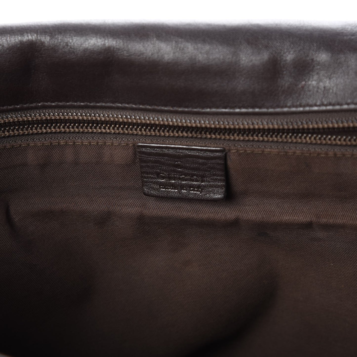 Guccissima Flap Messenger Bag Dark Brown