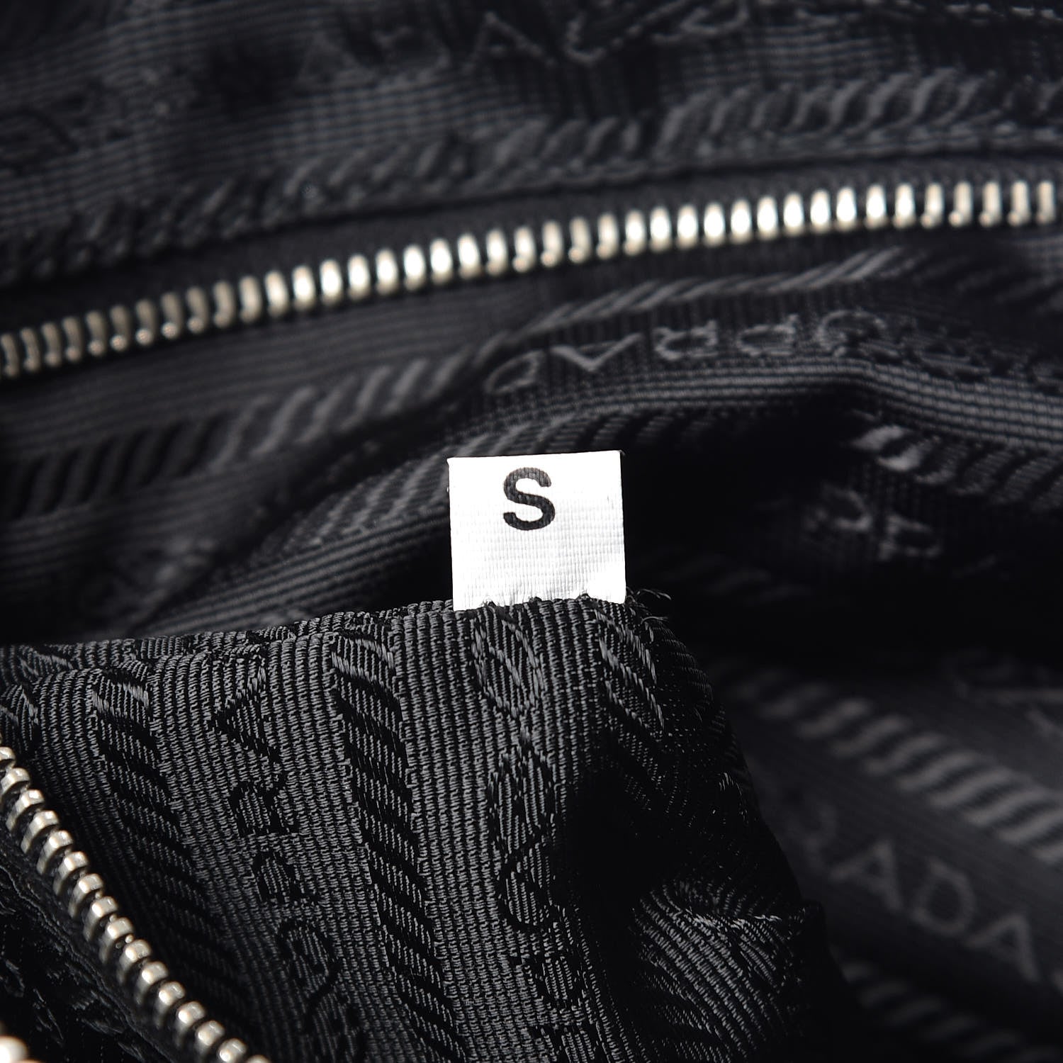 Prada Tessuto Nylon Shoulder Bag Black 7 of 10