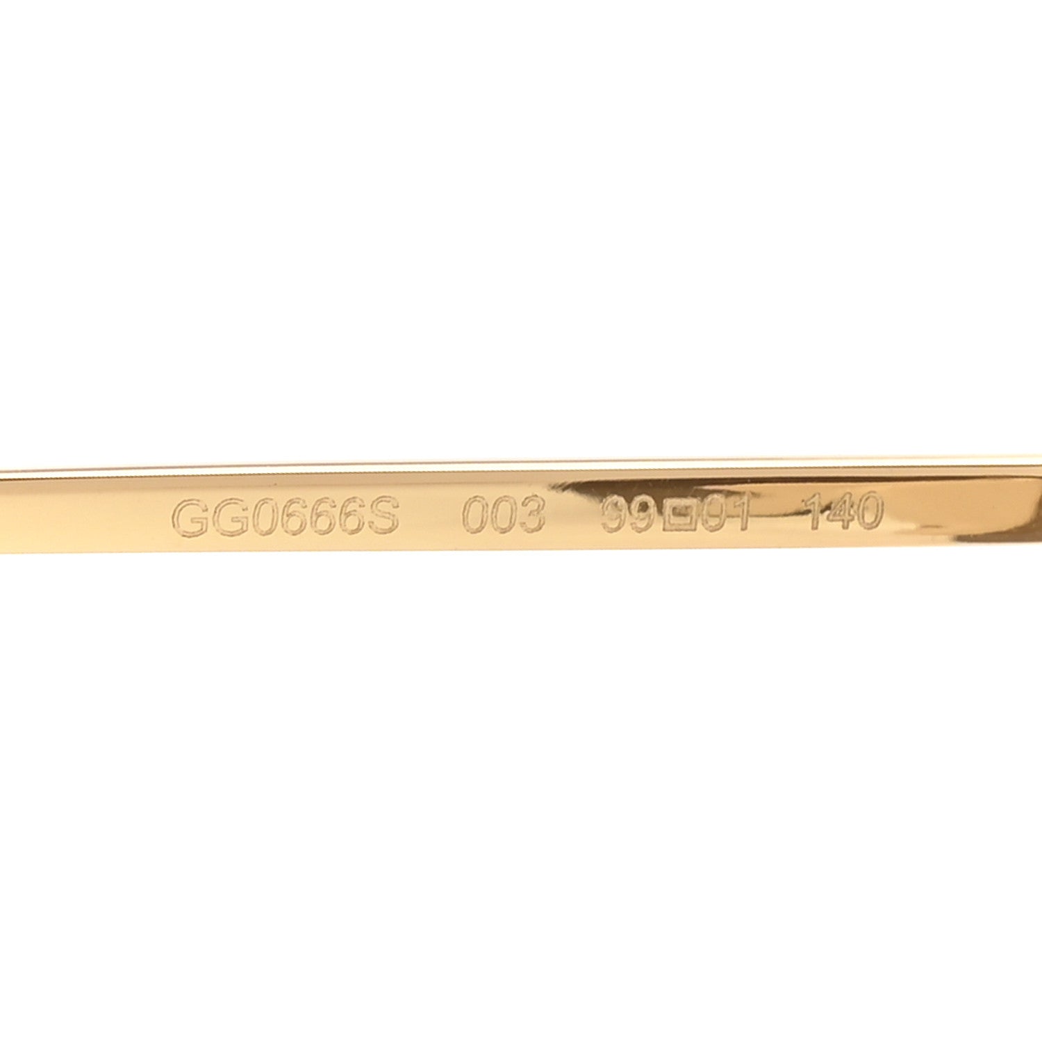 Gucci Metal Rimless Star Studded Monogram 90mm Cat Eye GG0666S Sunglasses Mirror Purple 6 of 8
