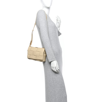 Bottega Veneta Grained Calfskin Maxi Intrecciato Cassette Crossbody Bag Porridge 2 of 10