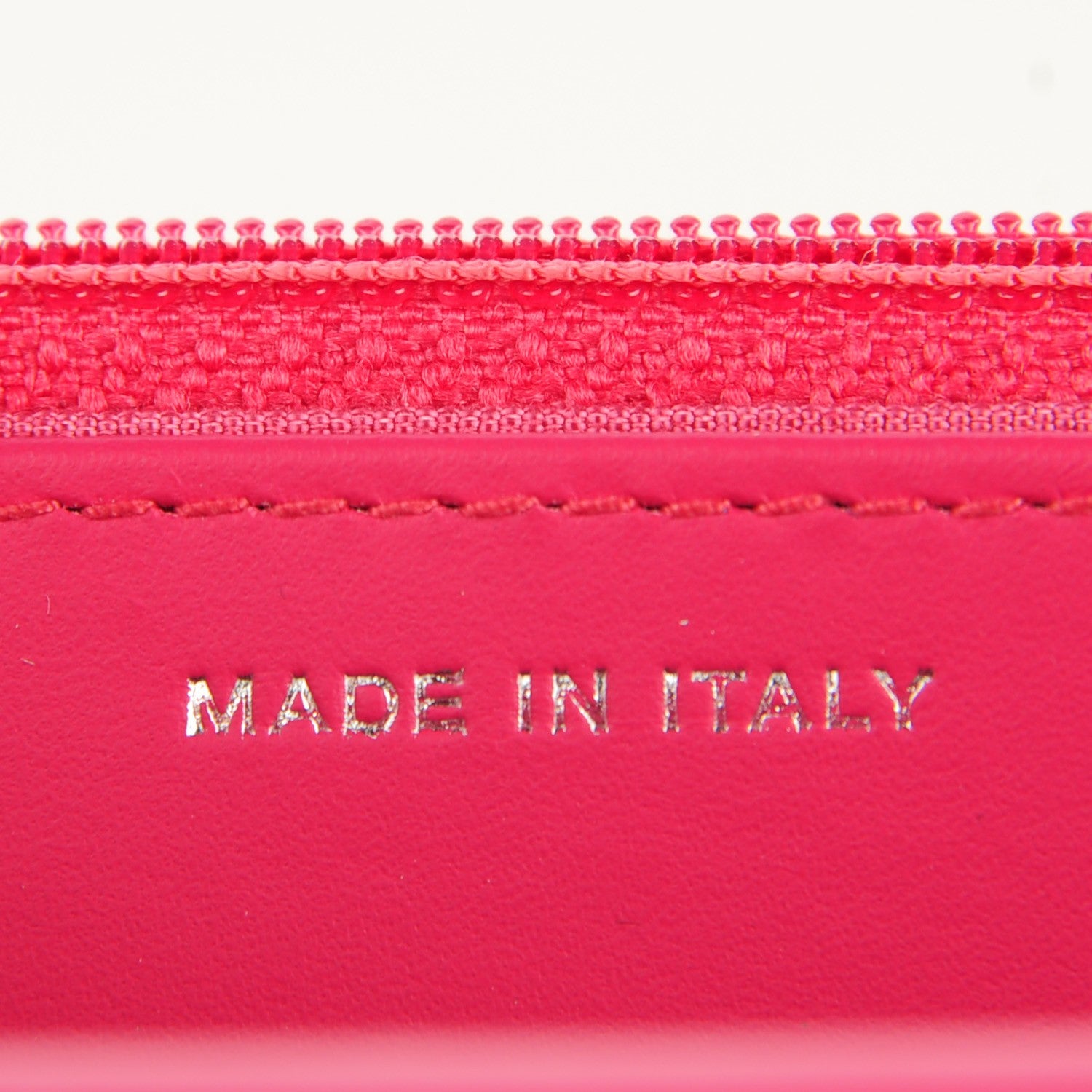 Chanel Patent Quilted Wallet On Chain WOC Fuchsia 7 of 8