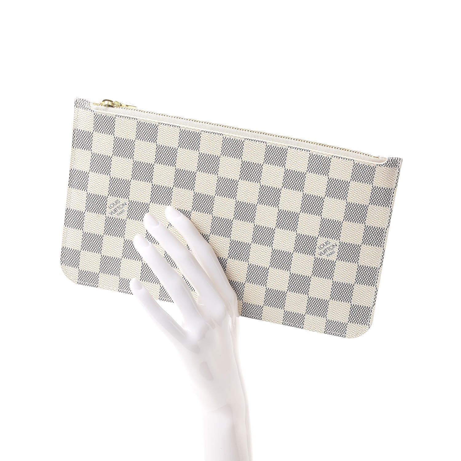 Louis Vuitton Damier Azur Neverfull MM GM Pochette 2 of 10