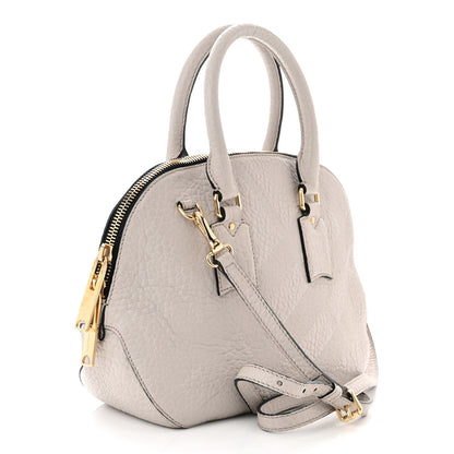 Burberry Heritage Grain Check Embossed Small Orchard Bowling Bag Pale Grey 2 of 12