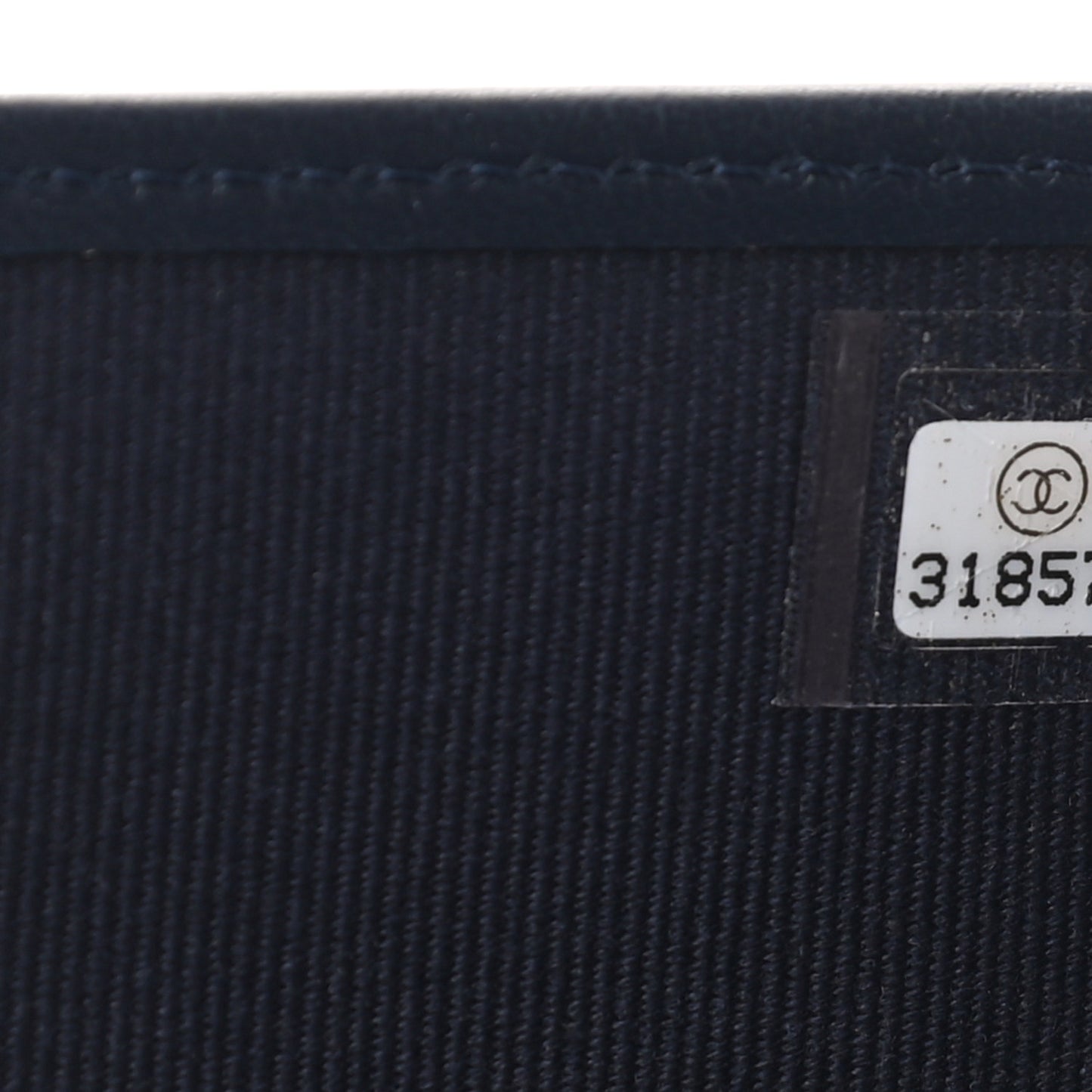 Caviar Quilted Passport Holder Navy Blue