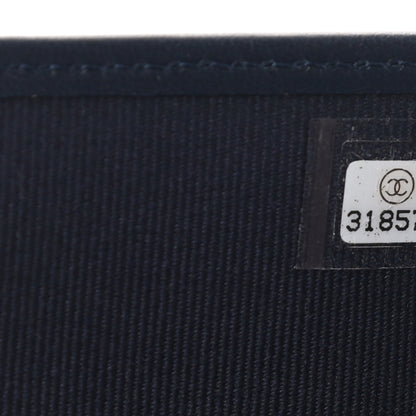 Chanel Caviar Quilted Passport Holder Navy Blue 7 of 7