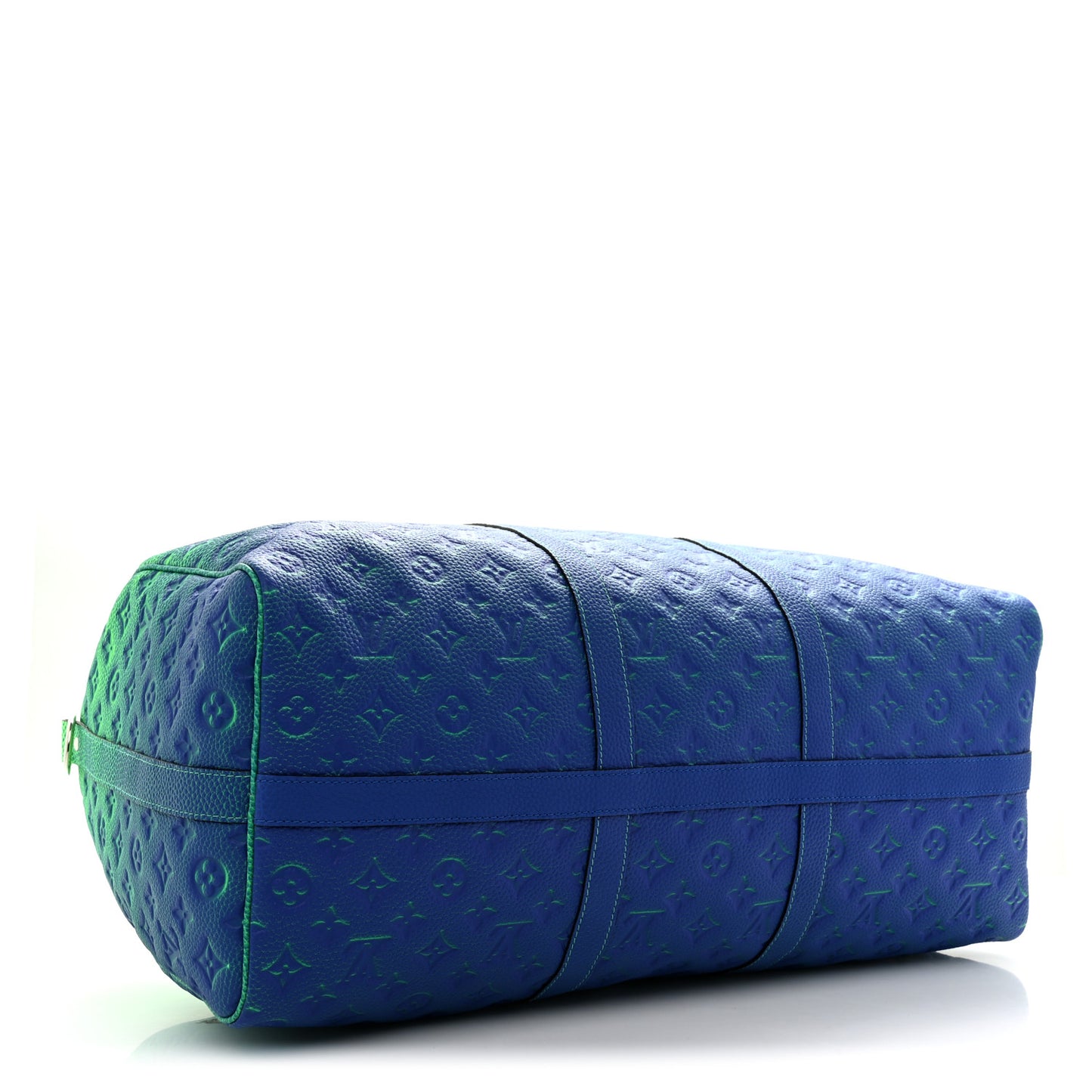 Taurillon Illusion Keepall Bandouliere 50 Bleu Vert