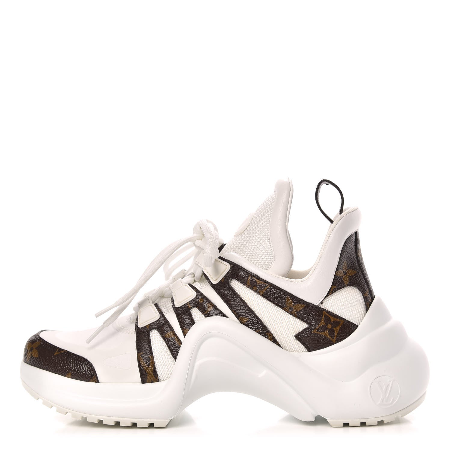 Louis Vuitton Patent Monogram LV Archlight Sneakers 38 White 1 of 10
