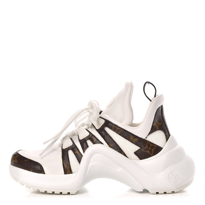 Louis Vuitton Patent Monogram LV Archlight Sneakers 38 White 1 of 10