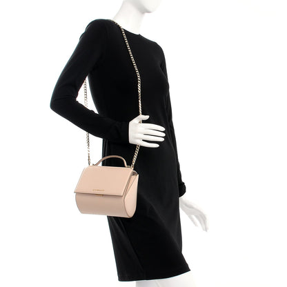 Givenchy Textured Calfskin Mini Pandora Box Chain Crossbody Bag Powder Pink 2 of 7