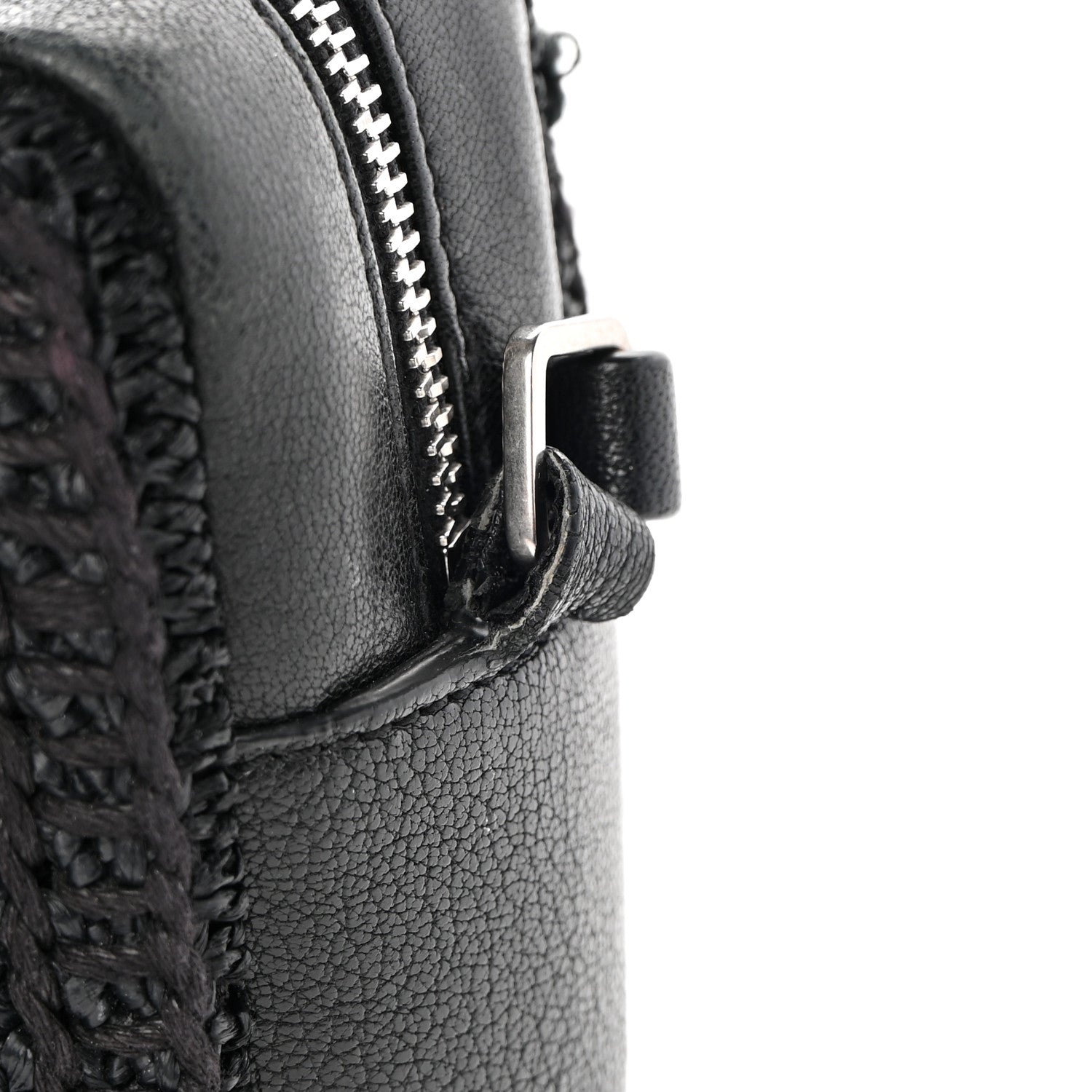 Saint Laurent Raffia Canvas Monogram Lou Camera Bag Black 13 of 15