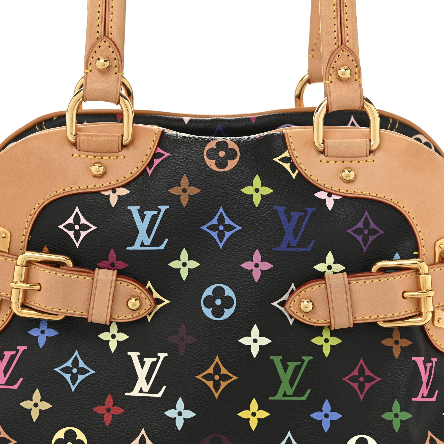 Louis Vuitton Monogram Multicolor Claudia Black 7 of 9