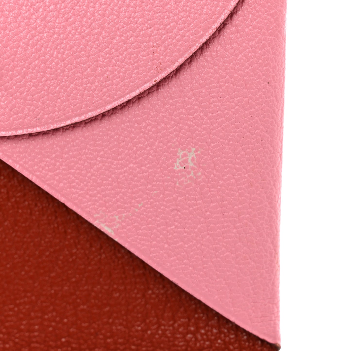 Chevre Chandra Verso Calvi Card Case Rose Confetti Brique