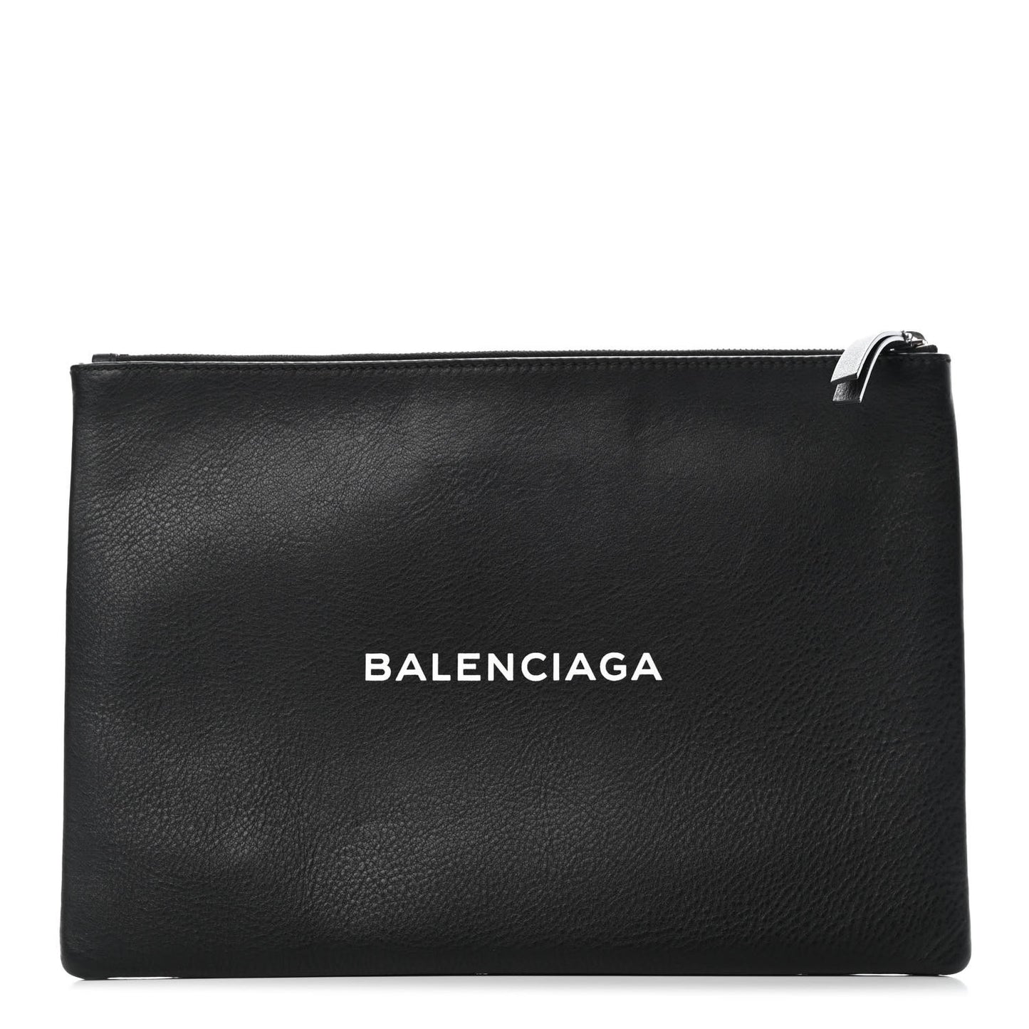 Calfskin Logo Everyday Second Bag Black White