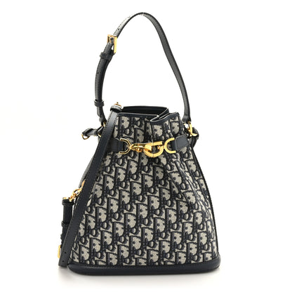 Christian Dior Oblique Medium C'est Chain Bucket Bag Blue 1 of 8