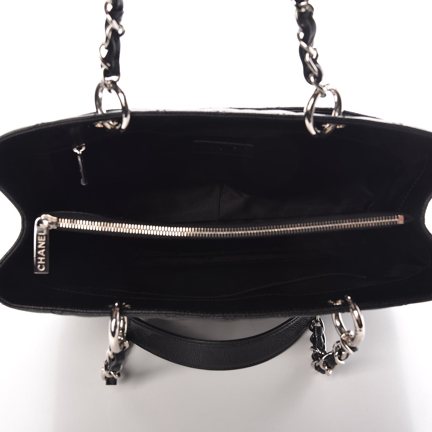 Caviar Quilted Grand Shopping Tote GST Black