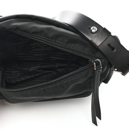 Prada Nylon New Vela Studded Messenger Black 5 of 13