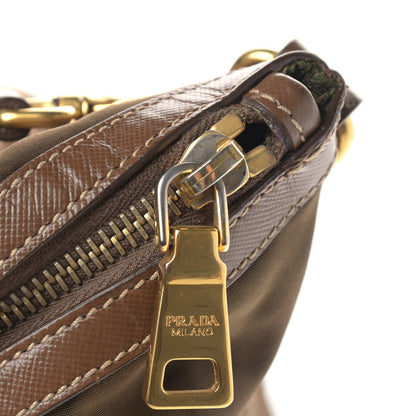 Prada Tessuto Nylon Saffiano Jacquard Logo Tote Rovere 17 of 17