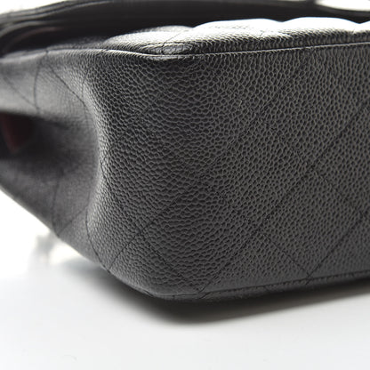 Chanel Caviar Quilted Jumbo Double Flap Black 9 of 11