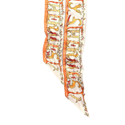 Hermes Silk Alphabet Twilly 2 of 4