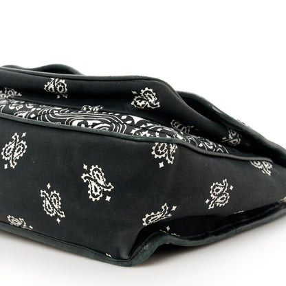 Saint Laurent Cotton Bandana Monogram Medium Niki Chain Satchel Black White 11 of 15