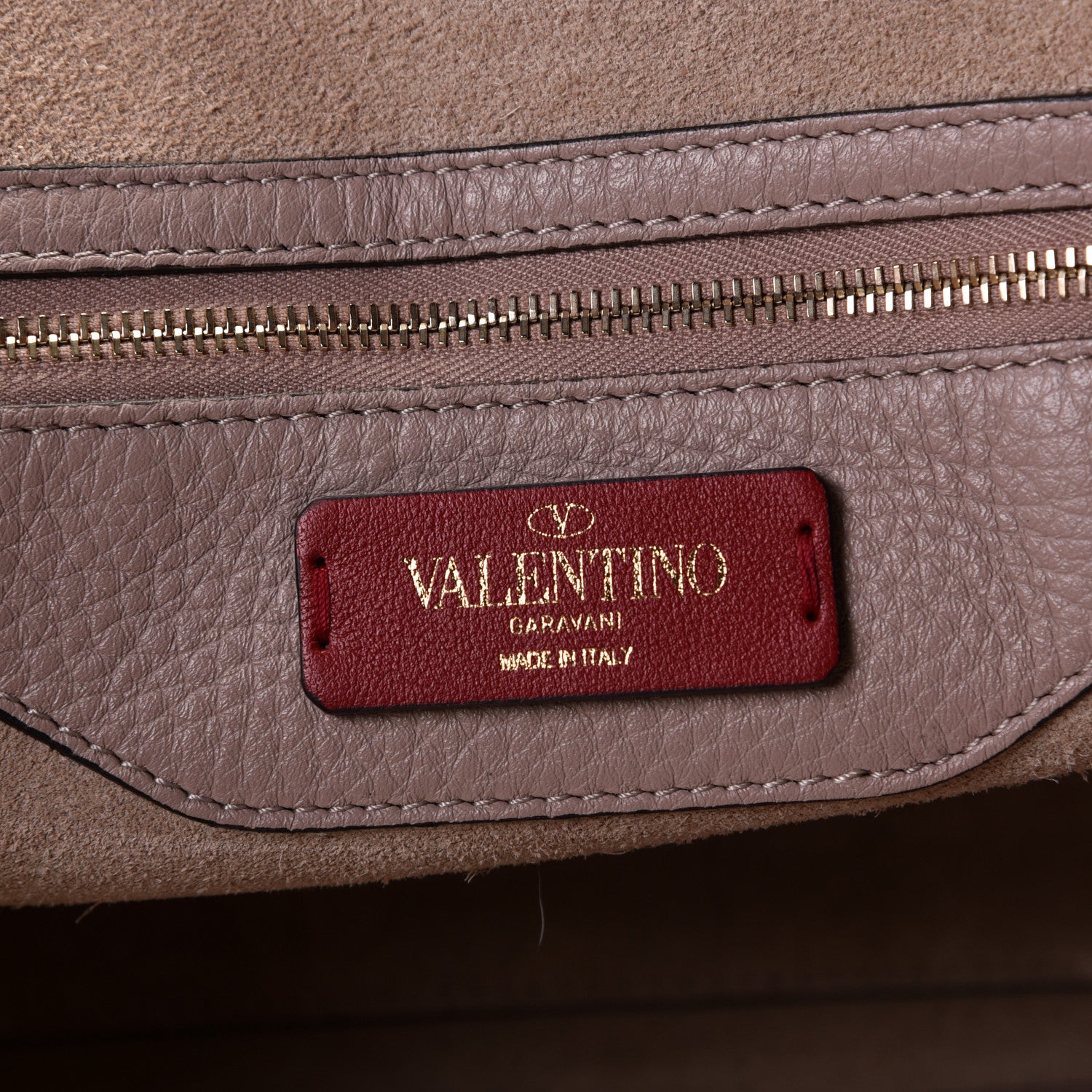Valentino Garavani Grained Calfskin Small Rockstud Shoulder Tote Poudre 6 of 15