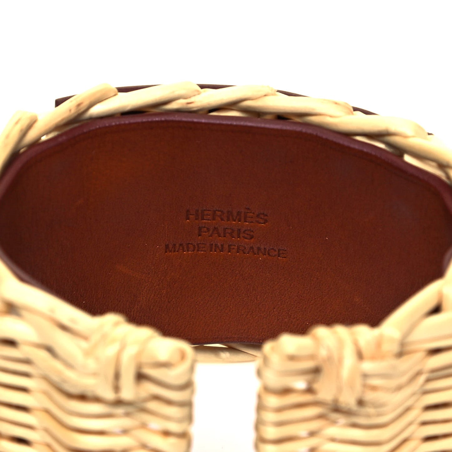 Barenia Osier Collier De Chien CDC Picnic Bracelet Fauve