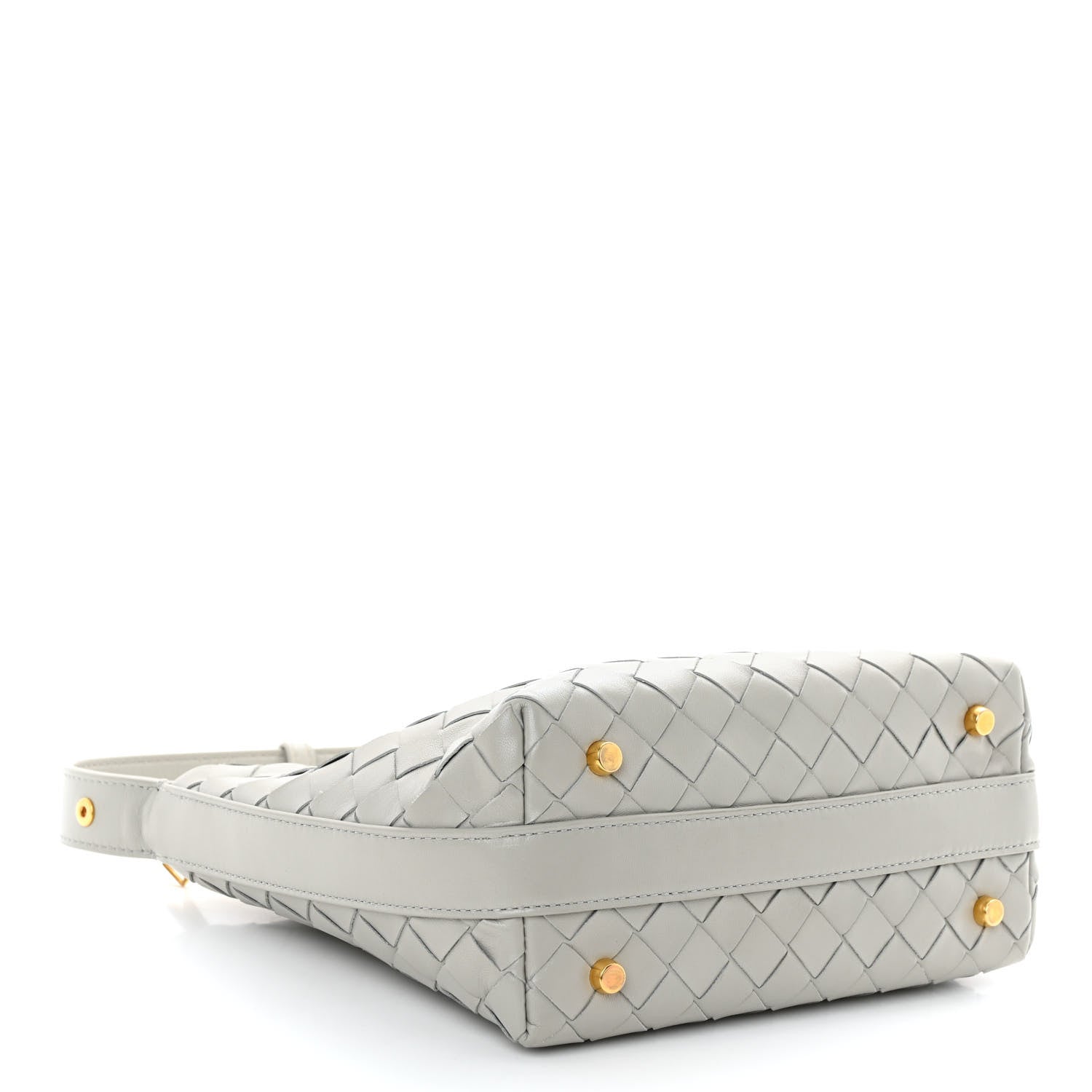 Bottega Veneta Calfskin Nappa Intrecciato Mini Wallace Agate Grey 4 of 9