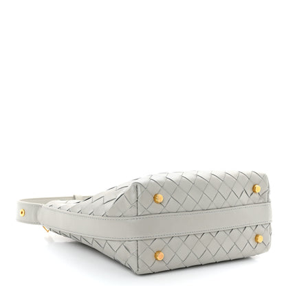 Bottega Veneta Calfskin Nappa Intrecciato Mini Wallace Agate Grey 4 of 9