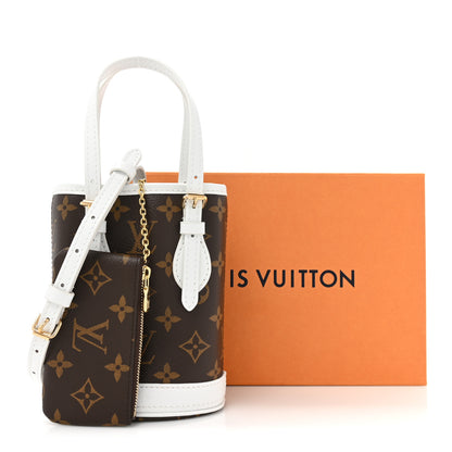 Louis Vuitton Monogram LV Match Nano Bucket Bag White 13 of 13