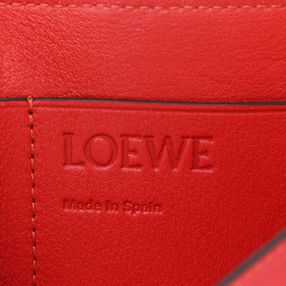 Loewe Calfskin Embossed Trifold Wallet Red 7 of 10