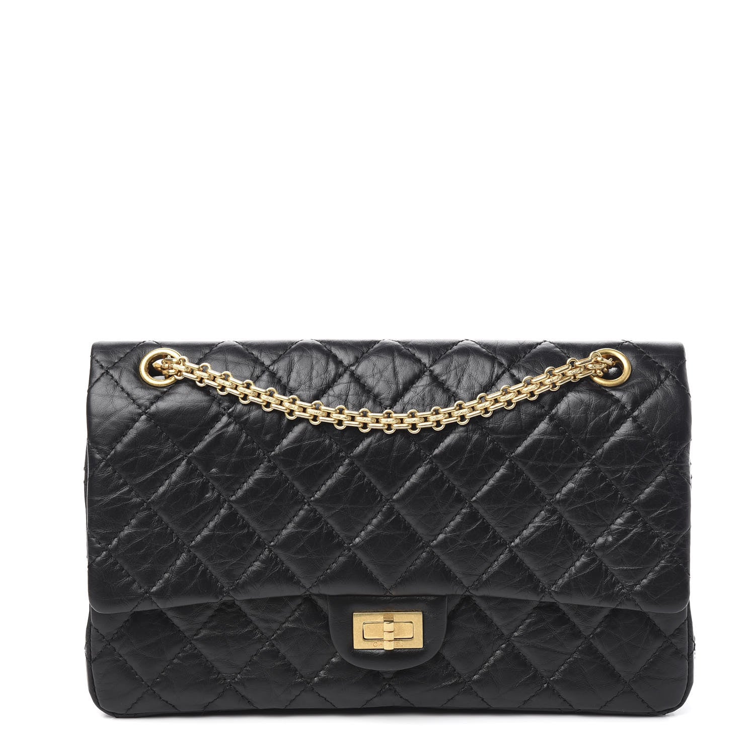 Chanel Aged Calfskin Quilted 2.55 Reissue 226 Flap Black 1 of 9