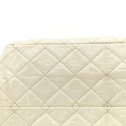 Chanel Aged Calfskin Quilted Reissue 2.55 Accordion Flap White 15 of 18