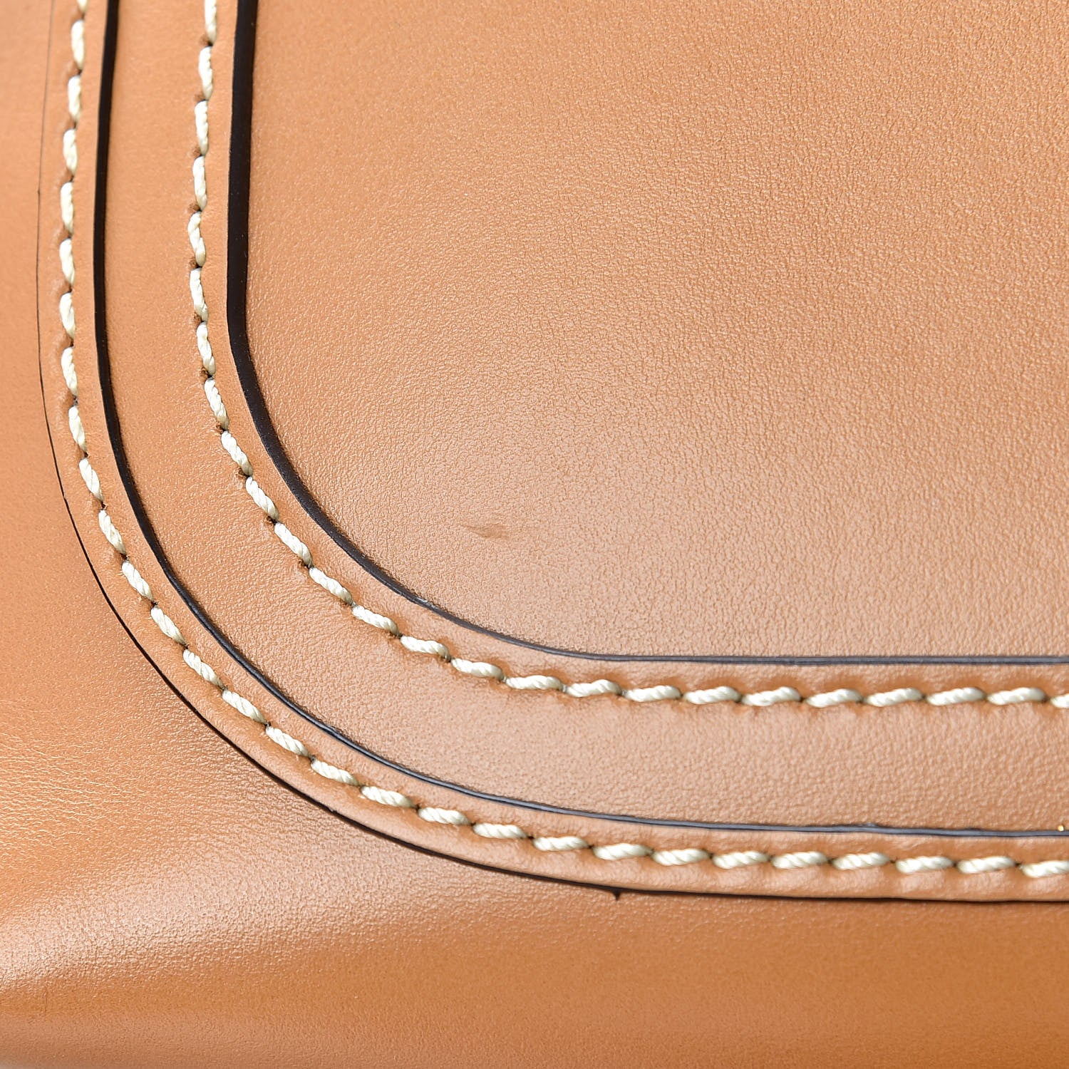 Chloe Shiny Calfskin Small Marcie Saddle Shoulder Bag Autumnal Brown 12 of 12