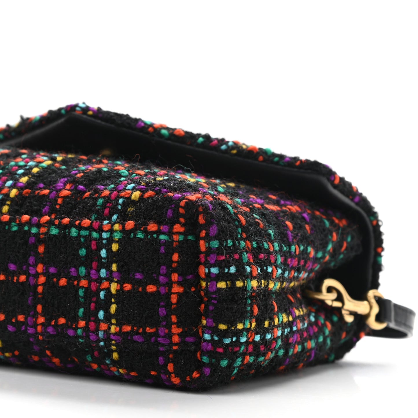 Tweed Toy Loulou Shoulder Bag Black