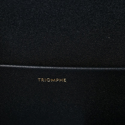 Celine Shiny Calfskin Triomphe Shoulder Bag Black 7 of 9