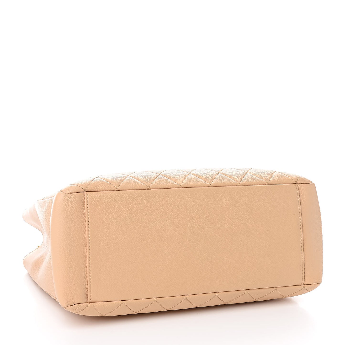 Caviar Quilted Grand Shopping Tote GST Beige