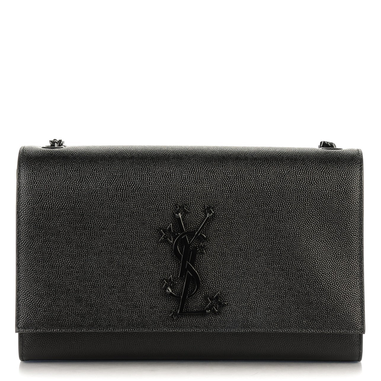 Grain De Poudre Medium Star Monogram Kate Satchel Black
