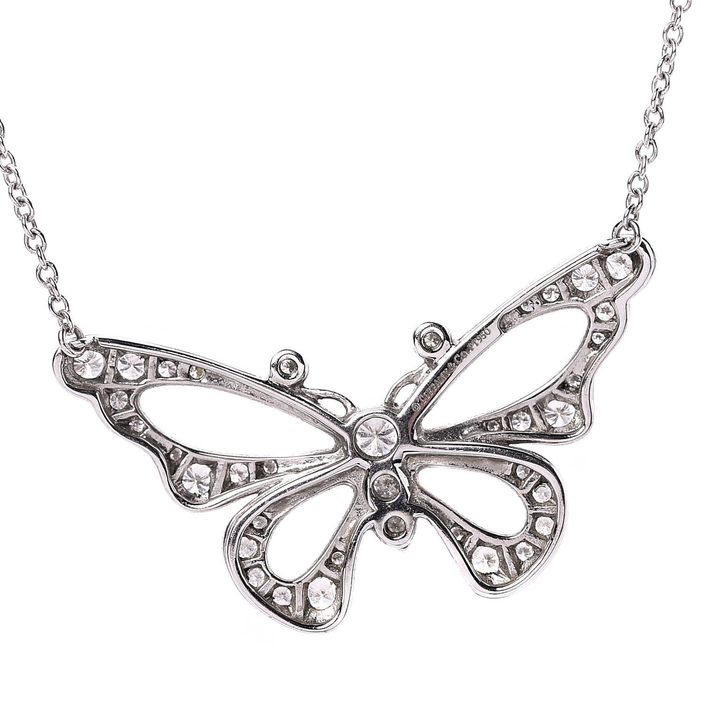 Platinum Diamond .61ctw Enchant Butterfly Pendant Necklace