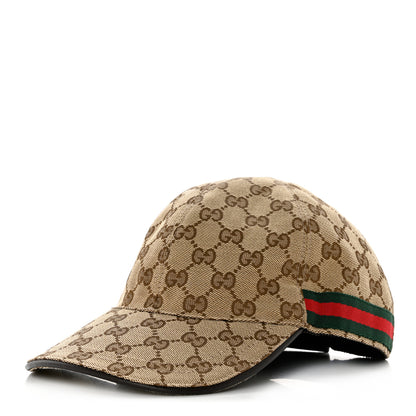 Gucci Monogram Web Baseball Hat L Beige Cocoa 1 of 9