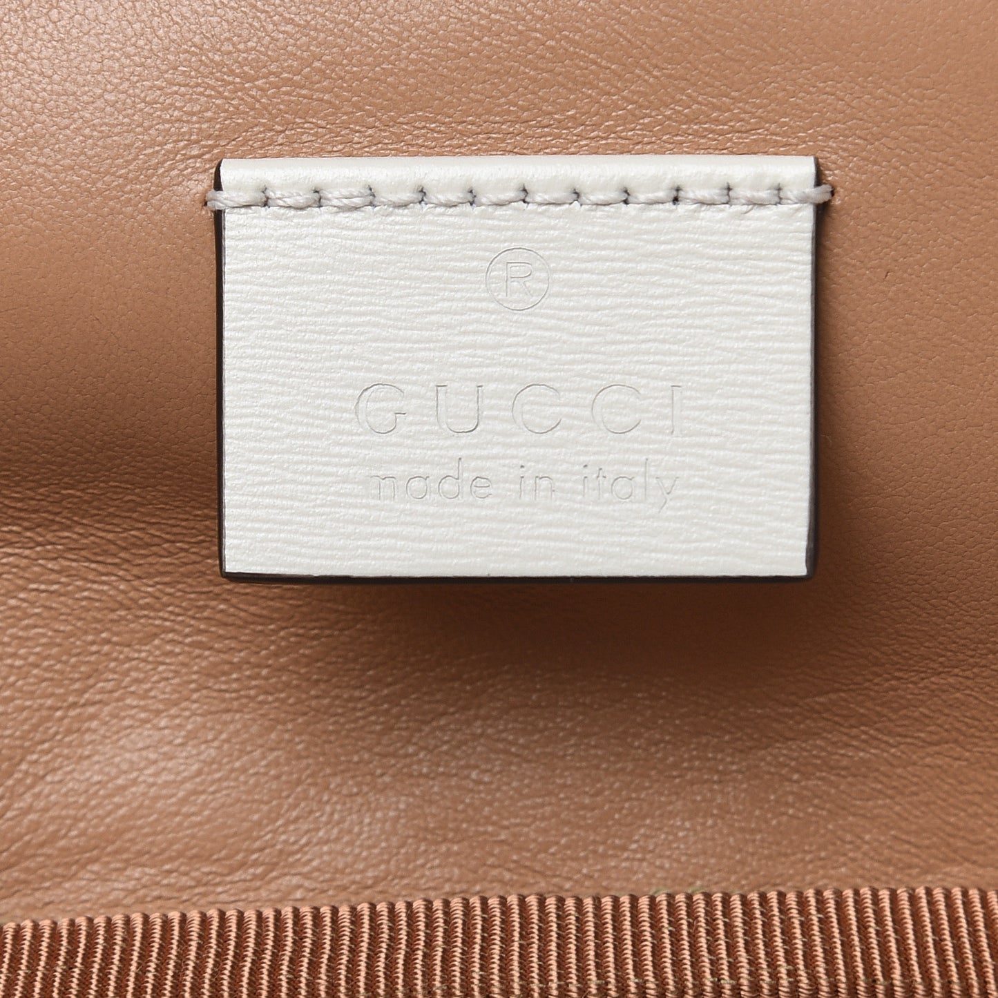 Calfskin Trapuntata Zumi Belt Bag Off White