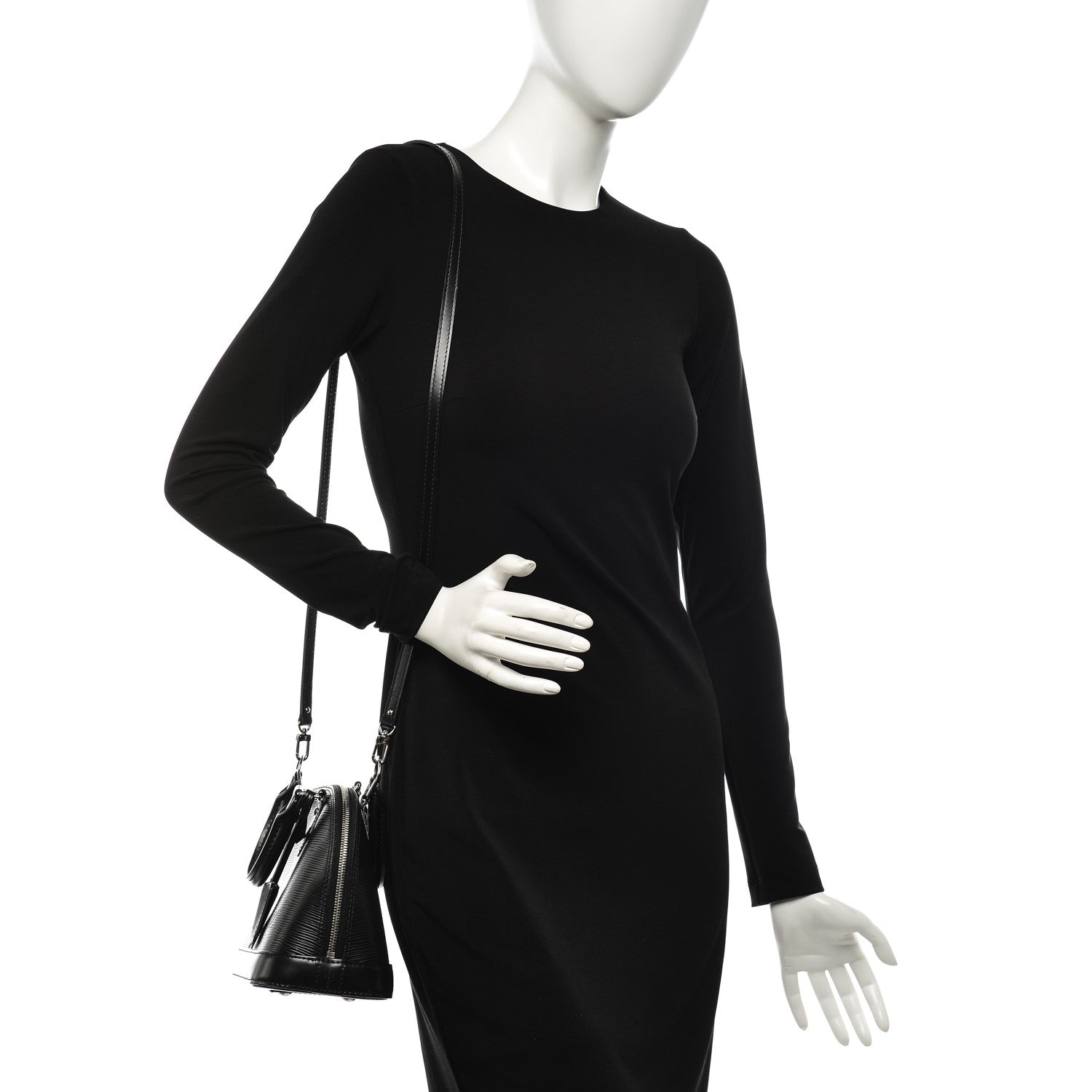 Louis Vuitton Epi Alma BB Black 2 of 7