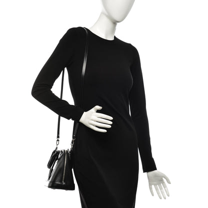 Louis Vuitton Epi Alma BB Black 2 of 7