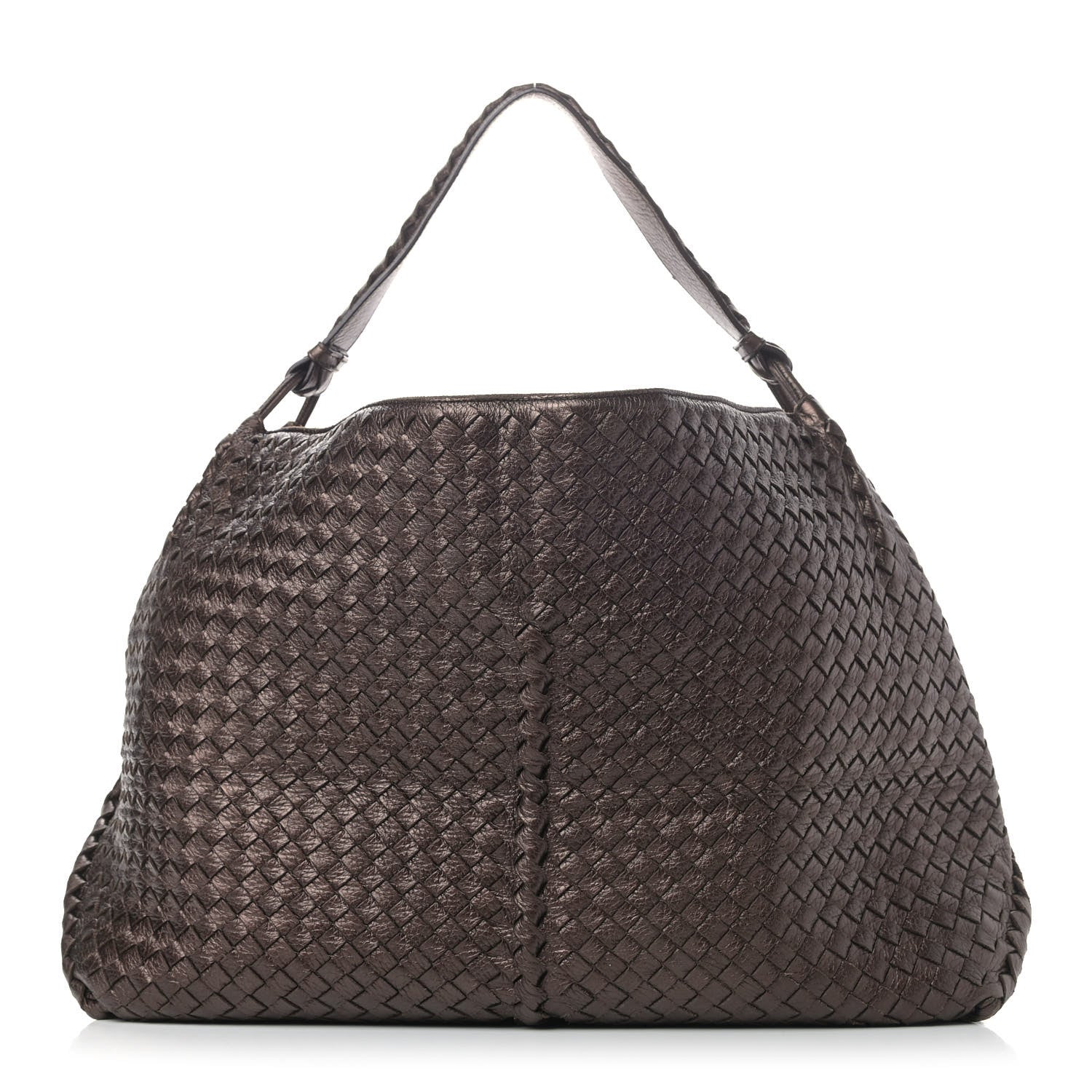 Bottega Veneta Cervo Intrecciato Shoulder Bag Brown 1 of 7