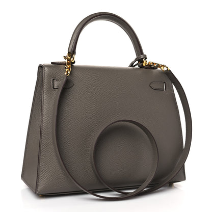 Hermes Epsom Kelly Sellier 25 Etain 3 of 10