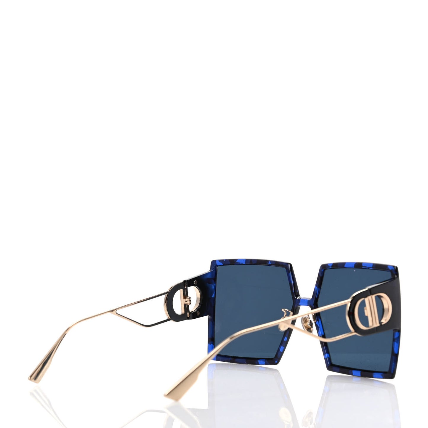 Acetate Square 30 Montaigne Sunglasses Blue