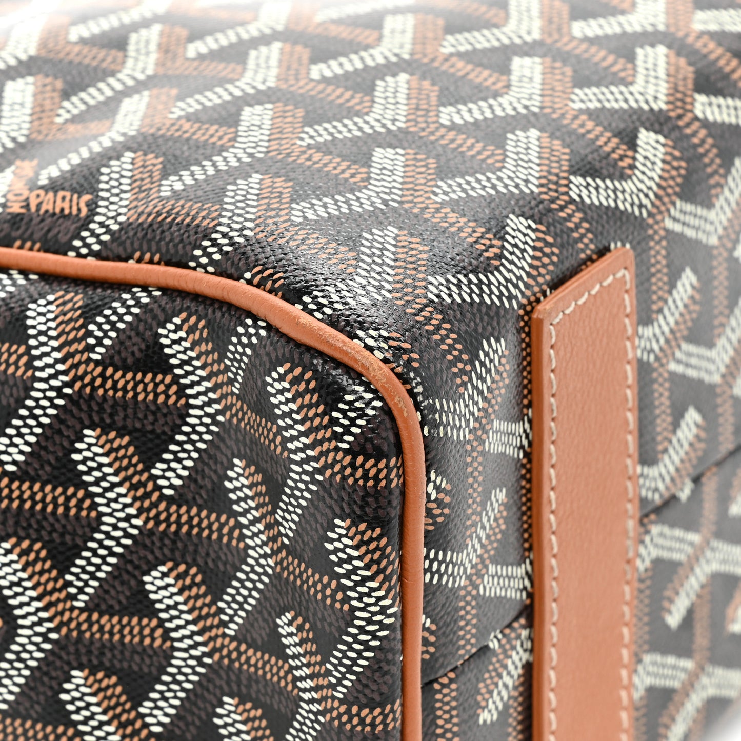 Goyardine Voltaire III Tote Black Gold