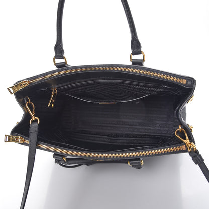 Prada Saffiano Medium Galleria Double Zip Tote Black 5 of 9