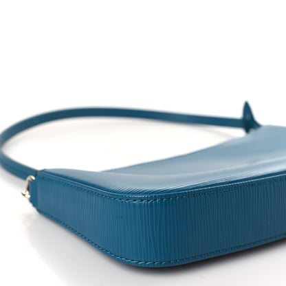 Louis Vuitton Epi Pochette Accessories NM Cyan 8 of 9