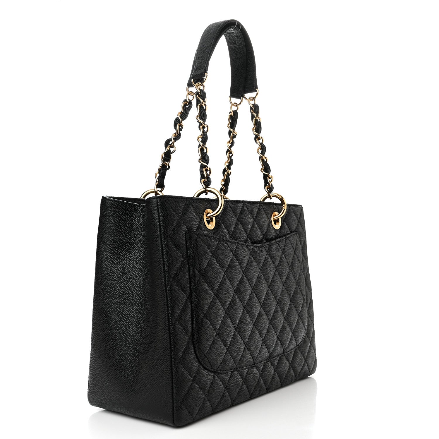 Chanel Caviar Quilted Grand Shopping Tote GST Black 3 of 11